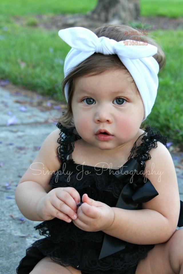 baby tie headband