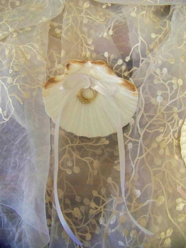 Seashell Wedding Ring Holder Beach Wedding Ring Bearer 2232892 Weddbook