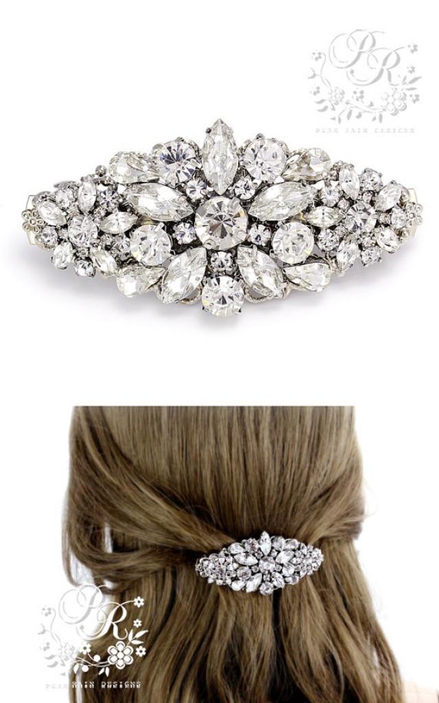 Wedding Hair Clip Rhinestone Hair Clip Barrette Bridal Hair Comb Hair Accessory Wedding Jewelry