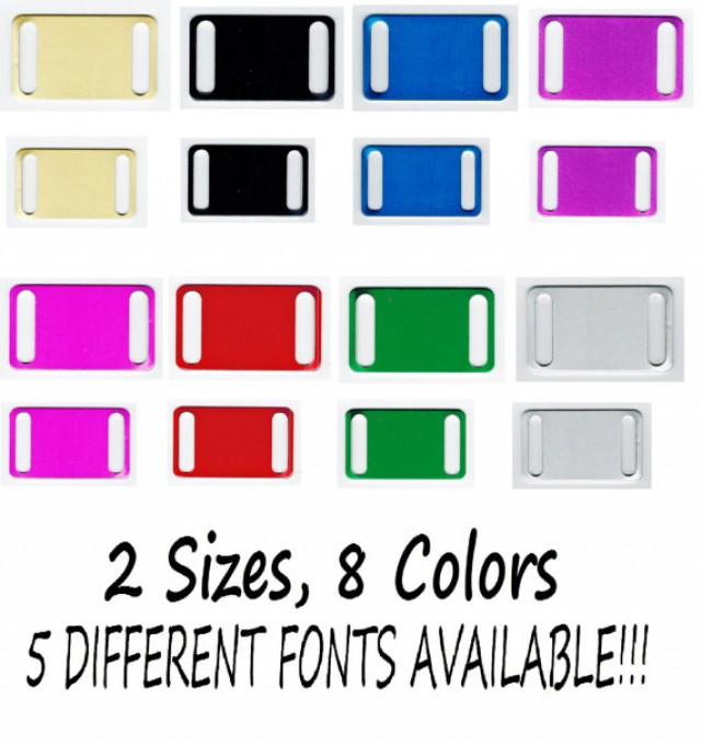 CUSTOM Engraved Slider Tags, Pet Tags, Dog Tags, Pet ID Tags, Diamond