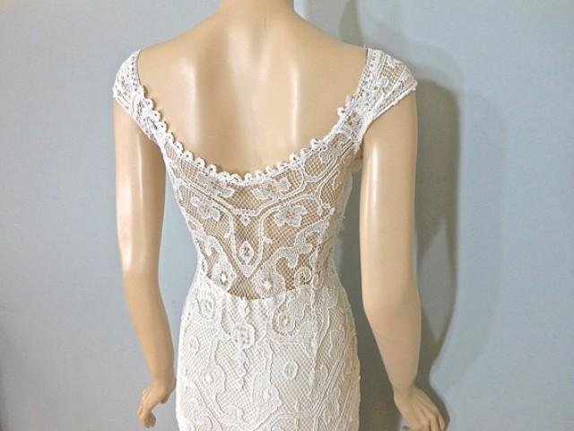 Simple Lace Wedding Dress Victorian Wedding Dress Boho Wedding