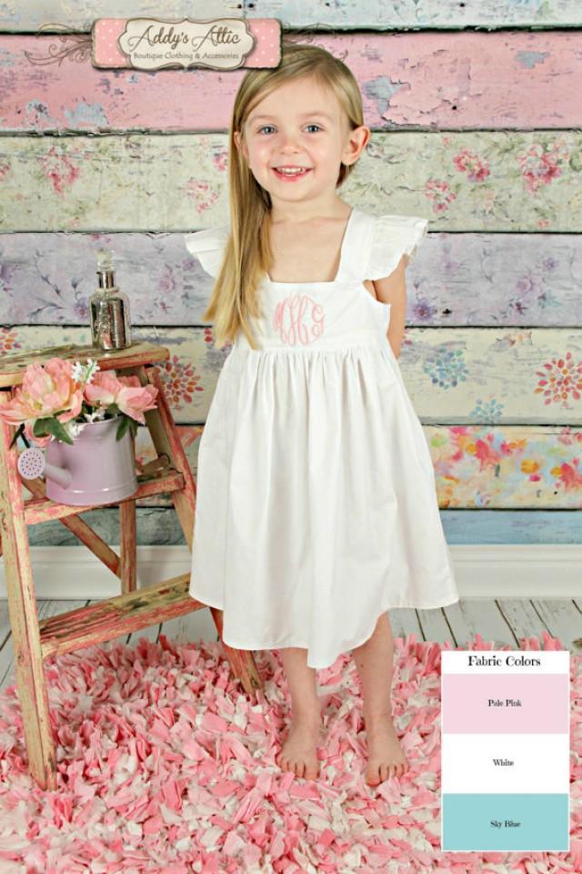 monogrammed dresses for toddlers