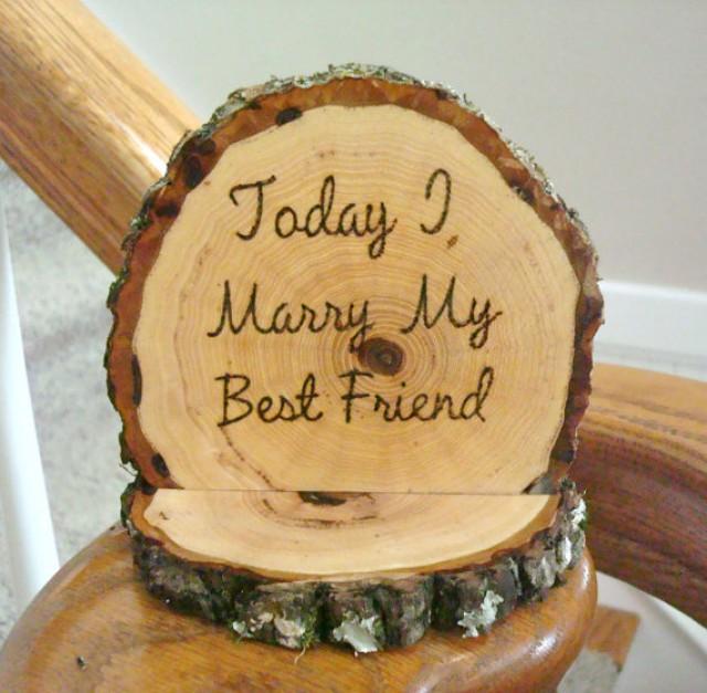 Cake Toppers Wood Rustic