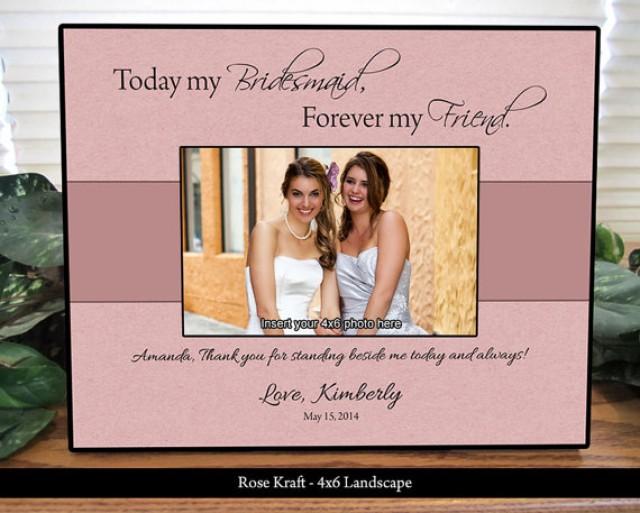 Bridesmaid Picture Frame Maid Of Honor Personalized Gifts Bridesmaid Picture Frame Maid Of Honor Personalized Gifts Custom 2235767 Weddbook