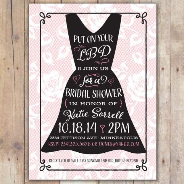 little black dress bridal shower