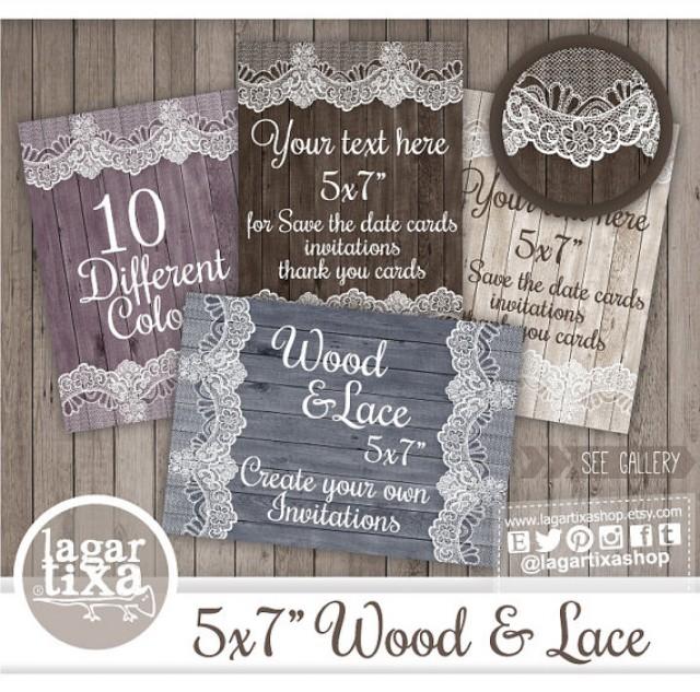 Wood And Lace Backgrounds 5x7 Colored Wood Digital Backgrounds