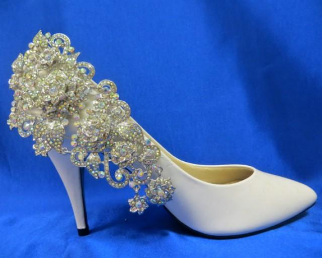 AB Rhinestone Shoes, AB Rhinestone Clips, AB Rhinestone Jewelry, Bridal
