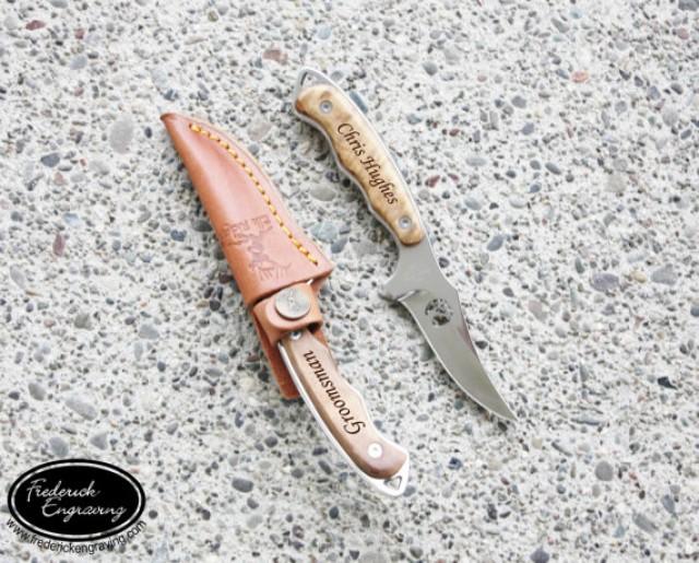 Personalized Hunting Knife Custom Engraved Knife Fixed Blade