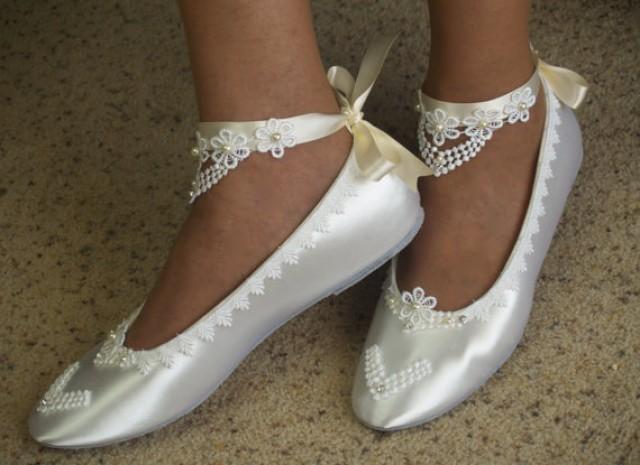 embellished bridal flats