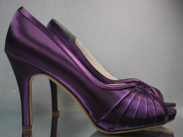 plum colored wedding shoes