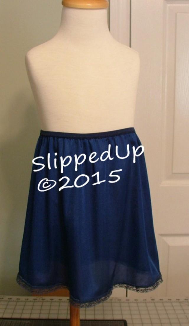 TUTU Slip Size 6X NAVY Blue Tutu Dress Girl Half Slip Little Girls