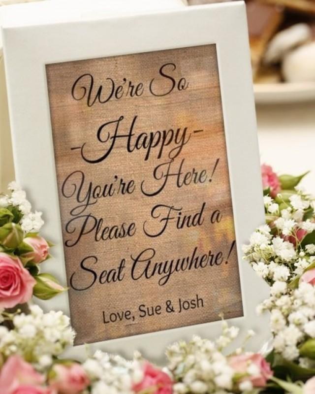 Wedding Seating Ceremony Weddings Decor Ceremony Seating Sign