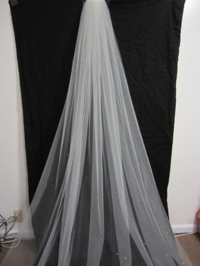 120 Inch Single Tier Cathedral Veil, Bridal Veil, Wedding Veil With