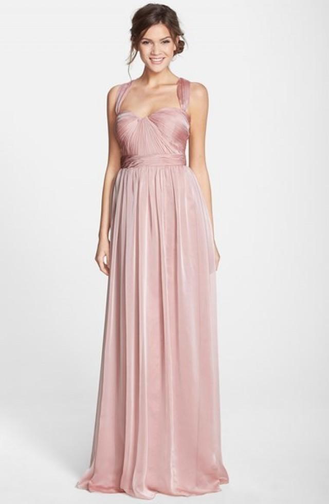 monique lhuillier silk chiffon gown