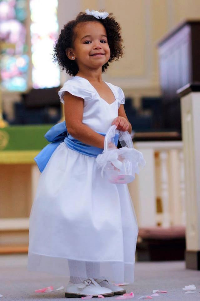 Flower Girl Dress, Special Occasion , Satin &Tulle Dress, Easter Dress