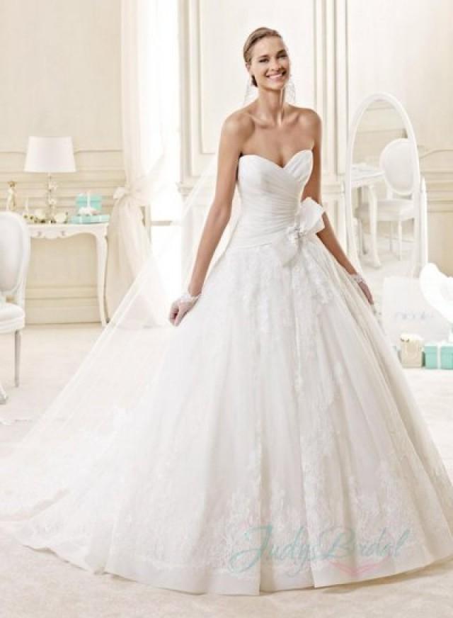 JW15134 Classic Organza Ball Gown Lace Wedding Dress #2240433 - Weddbook JW15134 Classic Organza Ball Gown Lace Wedding Dress #2240433 - Weddbook