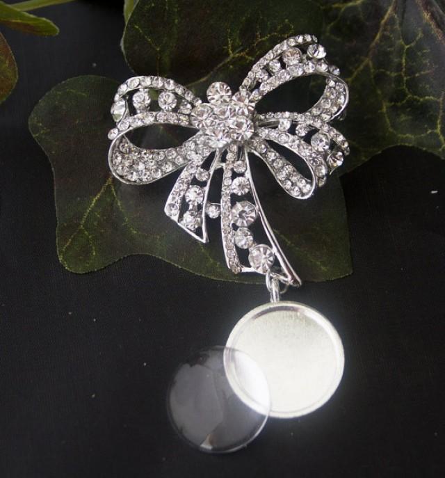 1 KIT Bouquet Charm And Rhinestone Brooch, Wedding Pin, Bridal Brooch