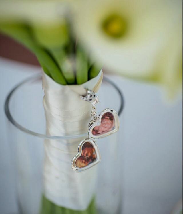 picture locket for wedding bouquet