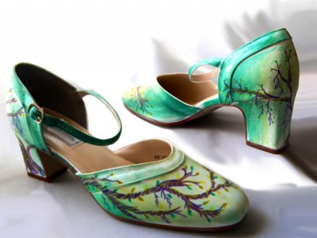 forest green shoes for wedding