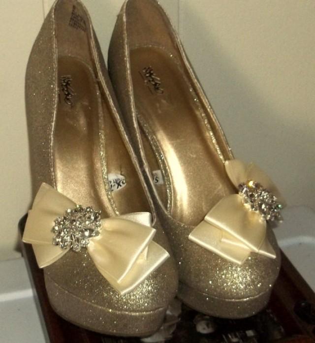 pearl encrusted wedding shoes