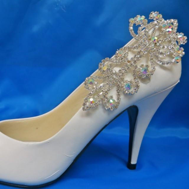 Bridal Shoe Clips, Bridal Wedding Shoes, Rhinestone Shoe Clips, Crystal Shoe Clips, Bridal Shoe