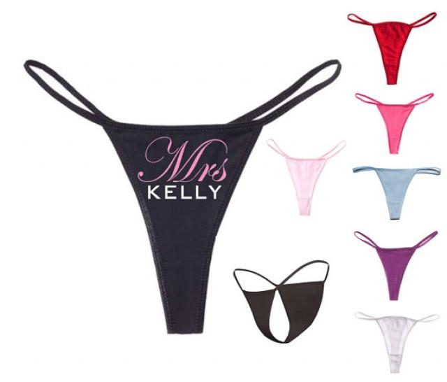 Mrs Underwear Bride Thong Bridal Lingerie Wedding Party Gift