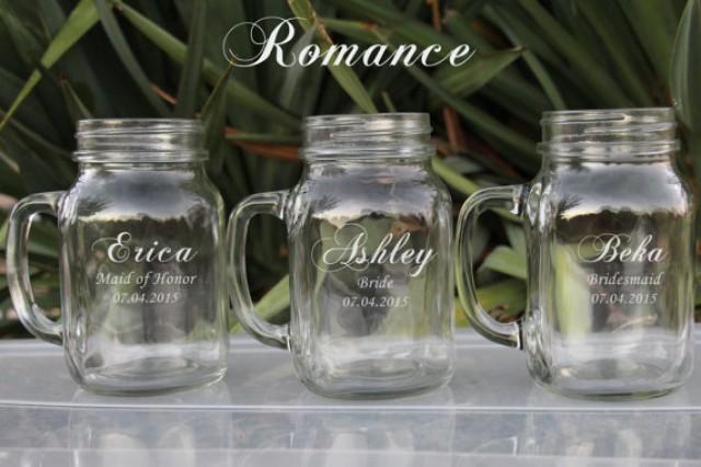 Unique Bridesmaid Gifts Etsy Bridesmaid Gifts 7 Large 21oz Mason Jars Bridesmaid Wedding Gift Ideas Bridesmaid Wedding Favors Mason Jar 2241810 Weddbook