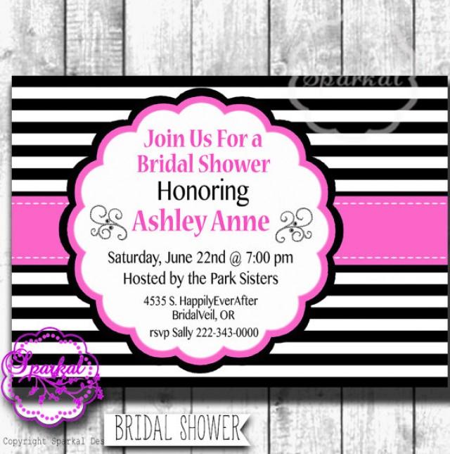 Bridal Shower Party Invitation Paris Themed Printable Digital Bridal Shower Party Invitation Paris