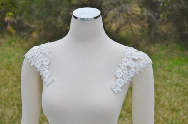 adding lace straps to wedding dress