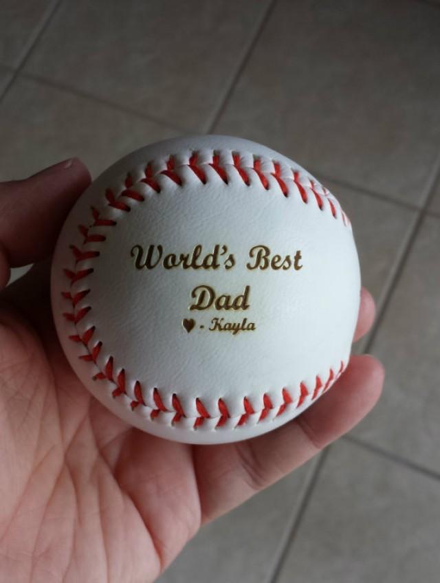 Details about   To My Son From Dad Engraved Baseball PU Gift Birthday Maturity nniversary US 