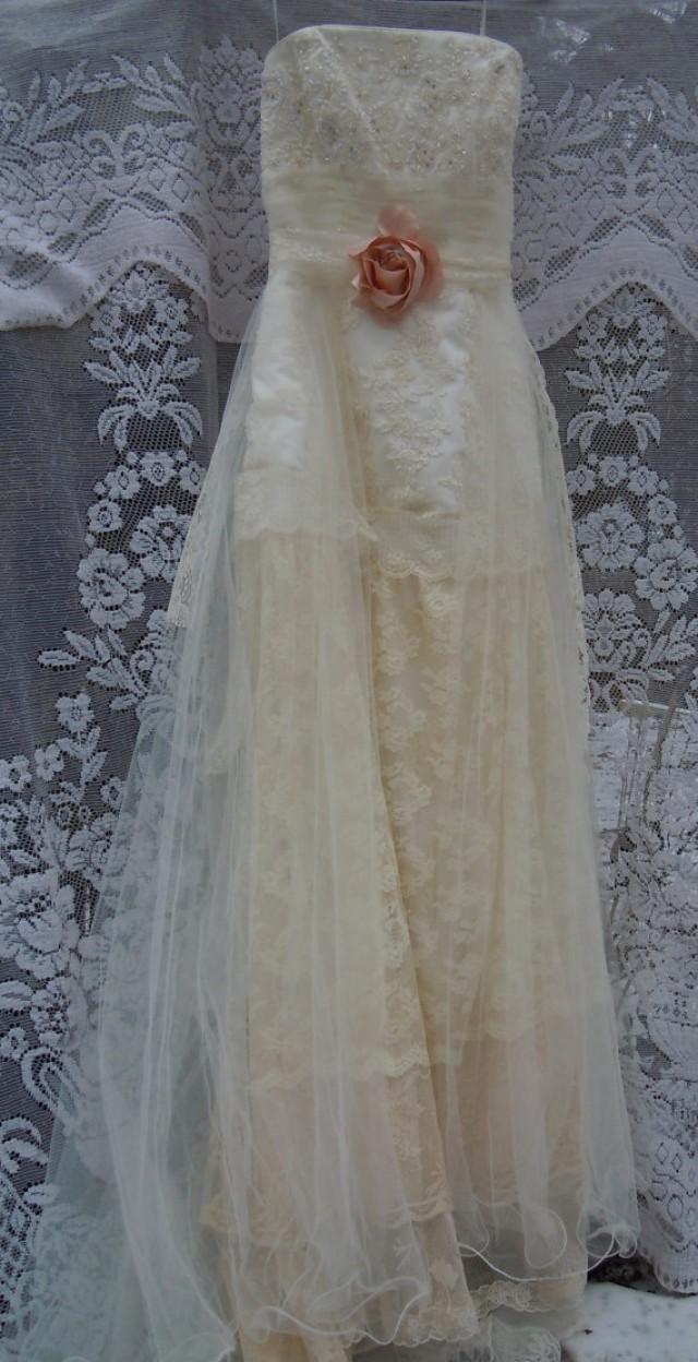 Boho Wedding Dress Tiered Lace Vintage Tulle Beaded Bride Outdoor Romantic Small By Opulence On Etsy 2245624 Boho Wedding Dress Tiered Lace Vintage Tulle Beaded Bride Outdoor Romantic Small By Opulence On Etsy 2245624