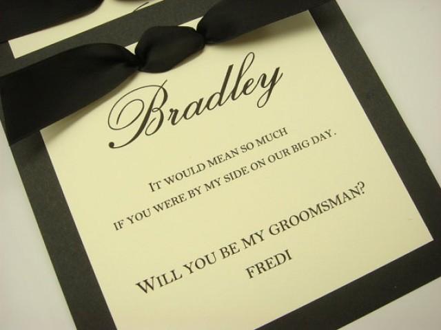 Groomsman Invitation To Ask Your Friends To Be A Part Of Your Wedding Day  As Your Best Man, Groomsman, Usher, Ring Bearer #2246158 - Weddbook