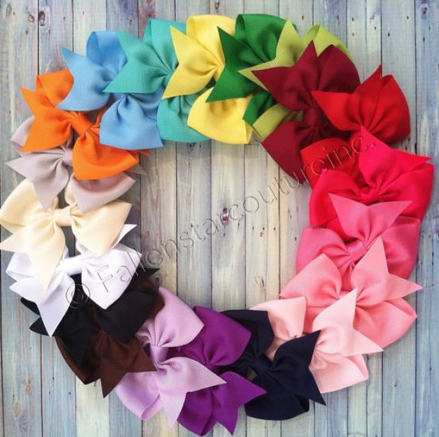 20 Hair Bows / 1.00 Each / Three Inch Bows / Infant / Toddler Bows