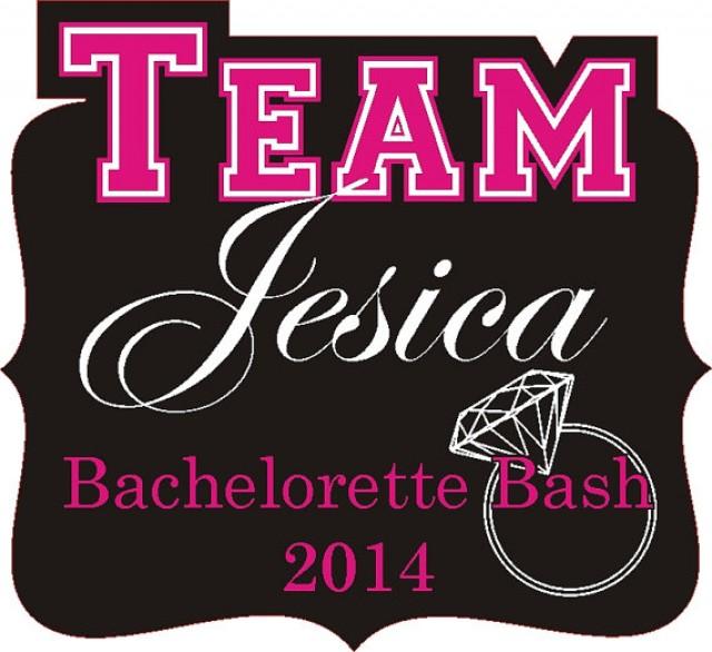 Bachelorette Party, Team Bride Drinking Waterproof Personalized