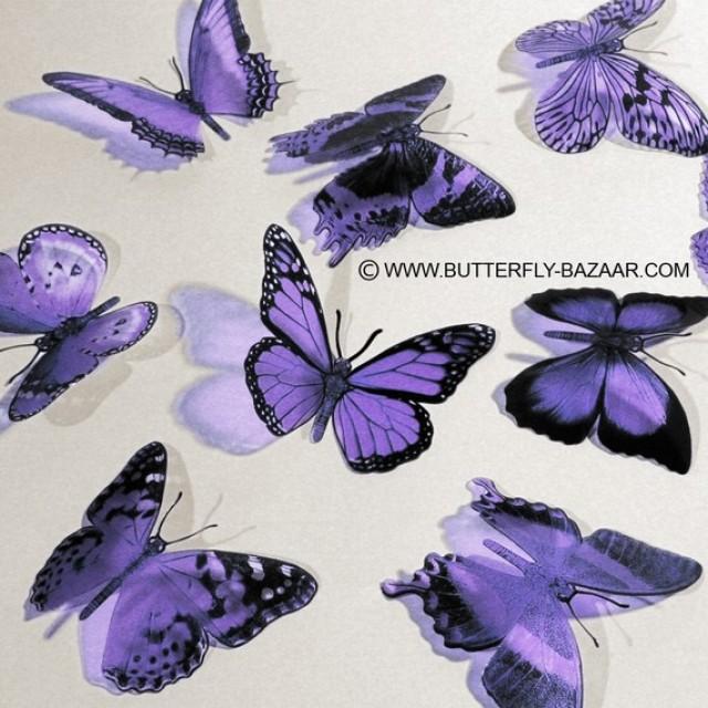 3D Butterflies In Lilac Pastel Light Purple Lavender 12x 2246960