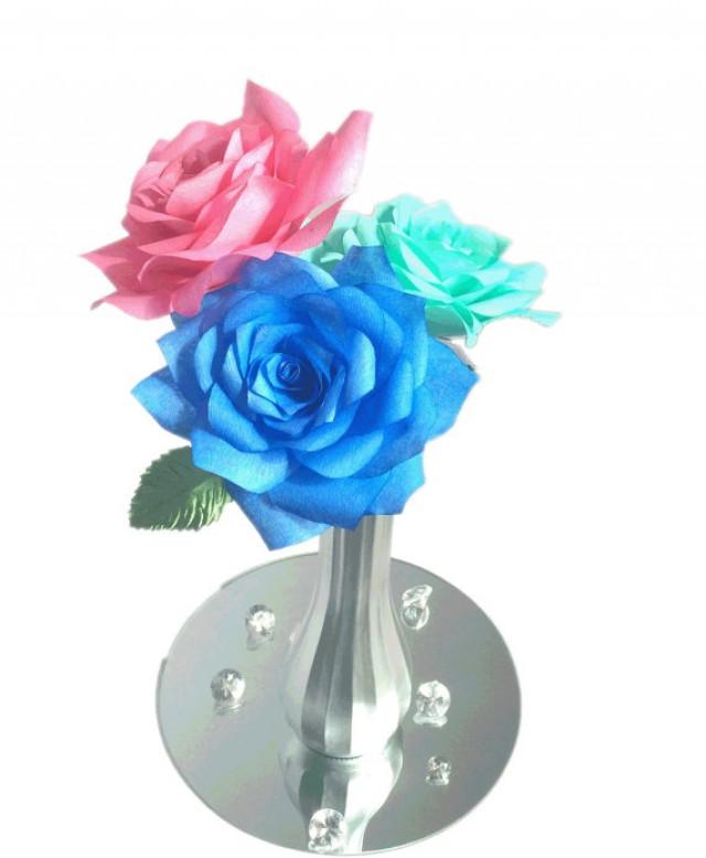 Wedding Table Centerpiece Reception Decor Paper Flower