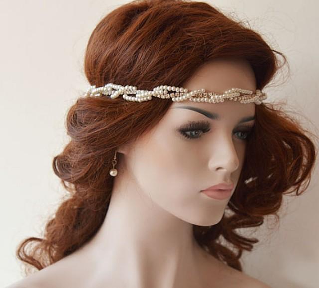 Wedding Headbands, Bridal Headband, Wedding Pearl Hair Accessories