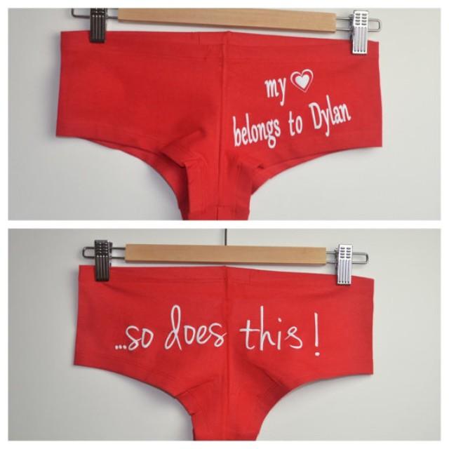 personalized underwear for bride