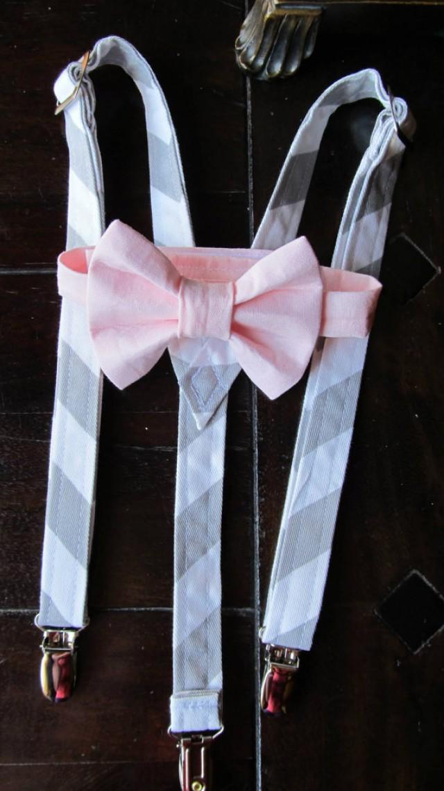 Boys Bow Tie, Boys Bowtie, Boys Bowtie And Suspender Set, Bowtie And