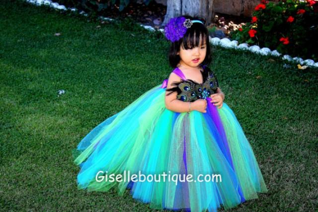 peacock feather dress for baby