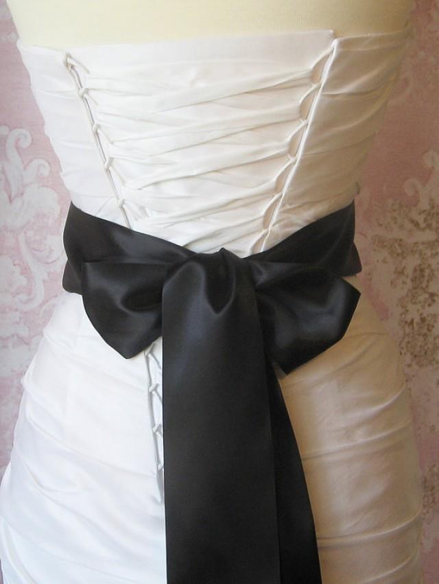 Wide satin belt Clearance