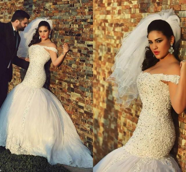 glamorous mermaid wedding dresses