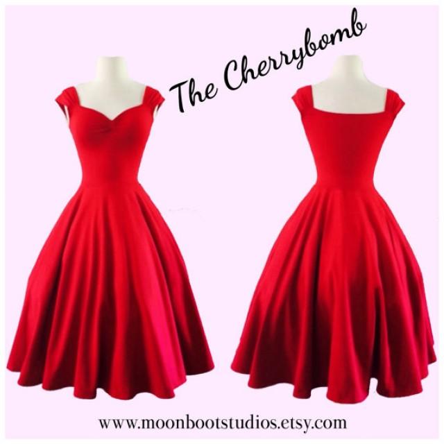 pin up style bridesmaid dresses