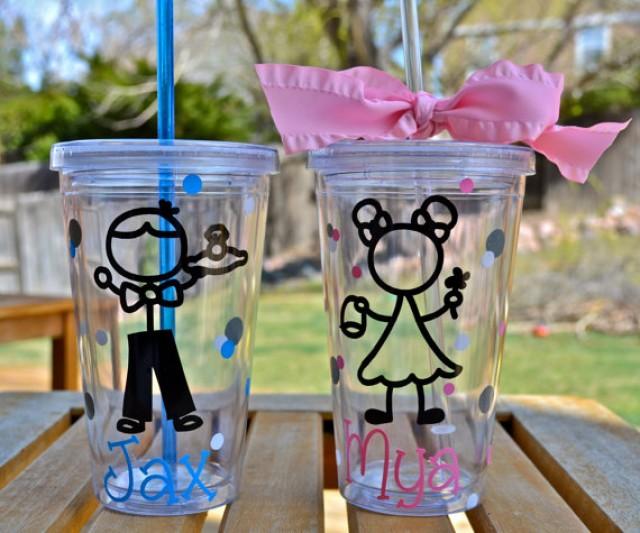 Ring Bearer And Flower Girl Personalized Tumblers, Ring Bearer And