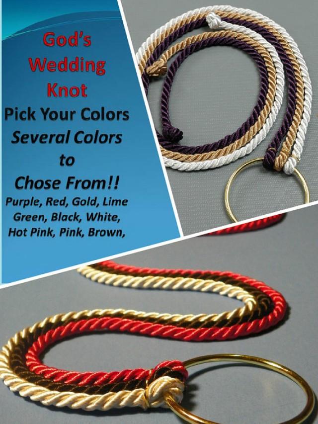Three Knots By God Pick Your Color Cord Of Three Strands, Reading