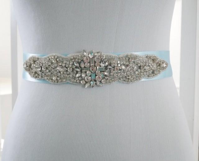 Sale Wedding Sash Bridal Belt Sash Belt Light Blue Sash