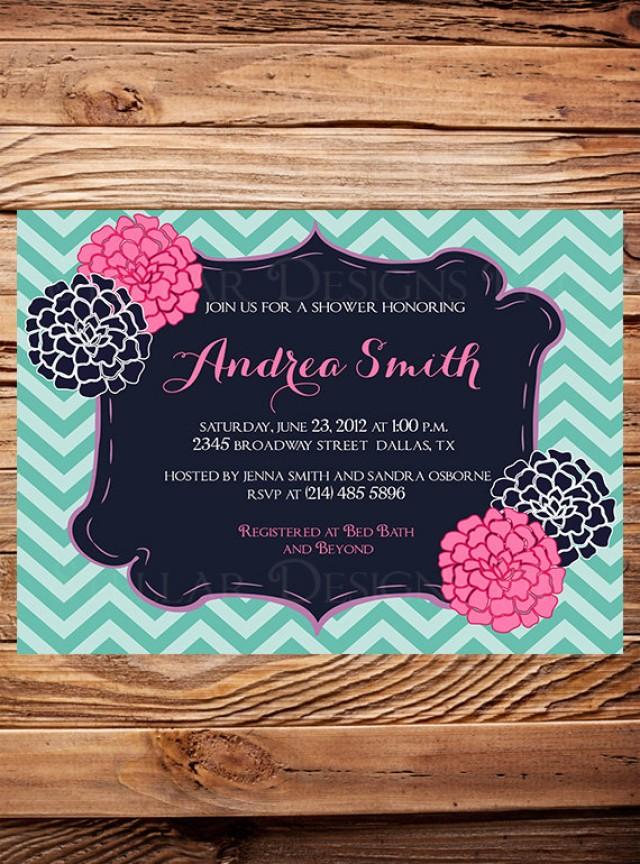 Baby Shower Invitation Flowers Baby Shower Invitation