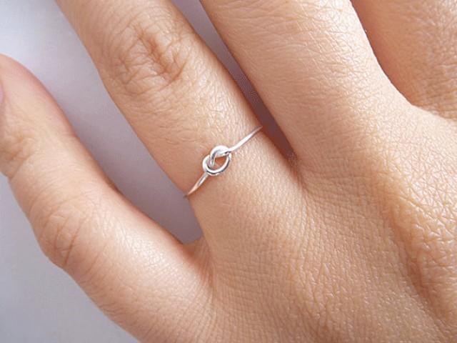 Sterling Silver Knot Ring - Bridesmaid 