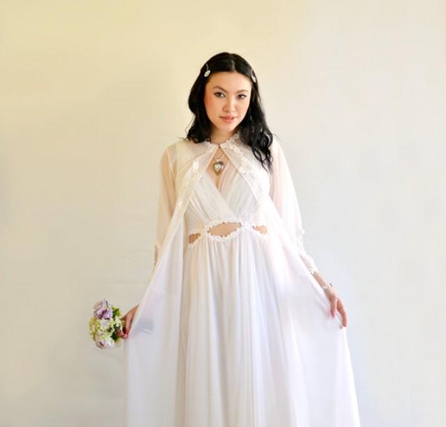 Bridal Set Vintage White Chiffon
