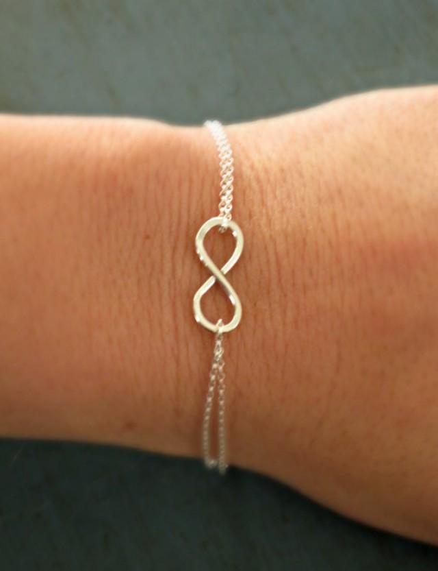 Infinity Bracelet Sterling Silver Bridesmaid Jewelry Bridal Jewelry